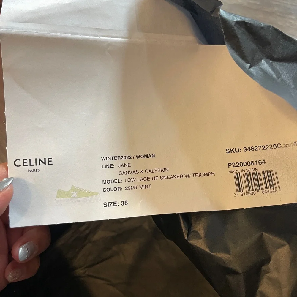 Celine Canvas Sneakers with Triomph - Picture 5 of 6